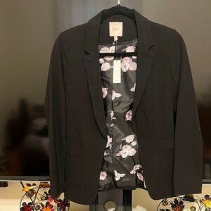Candie’s Black Blazer with Floral Lining